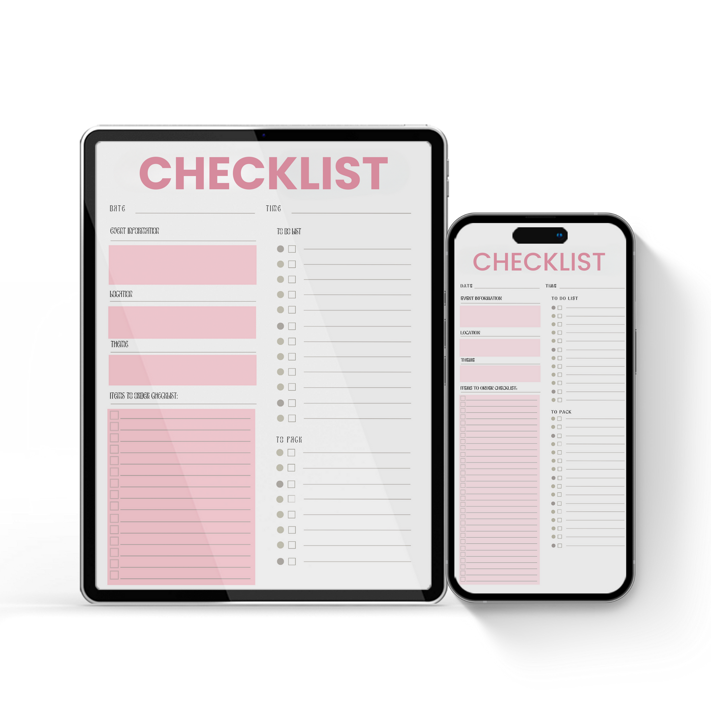 Setup & Teardown Checklist