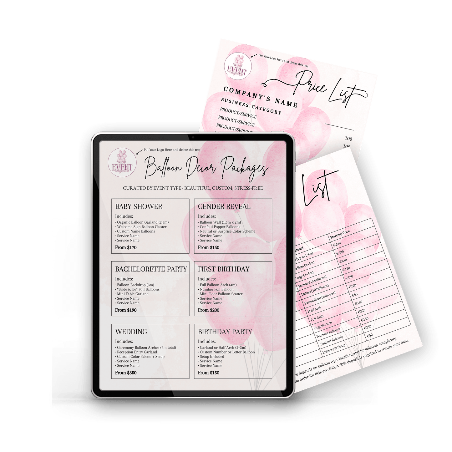 Price List Templates